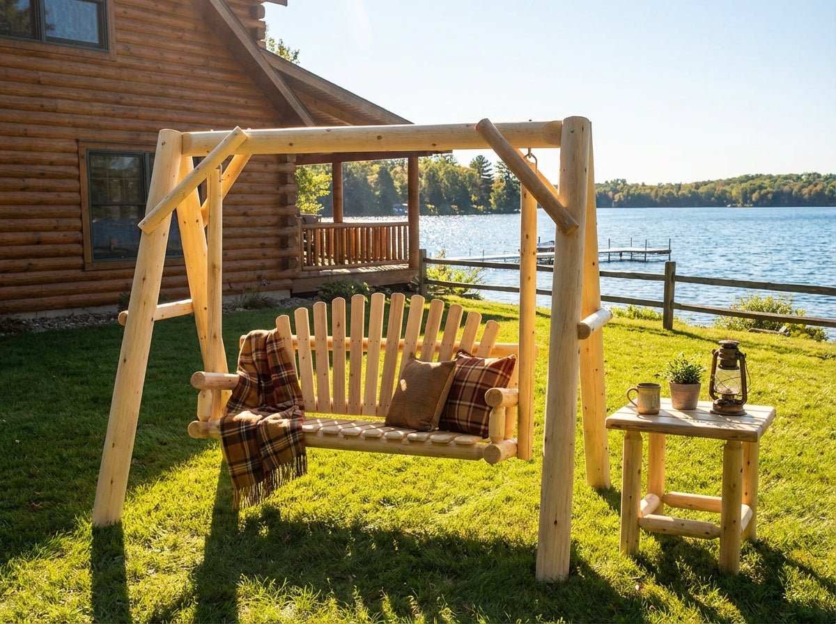 Handcrafted Patio Wooden Swing