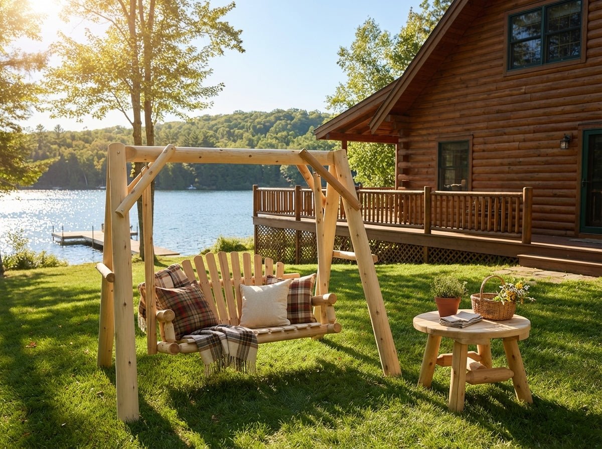 Handcrafted Patio Wooden Swing