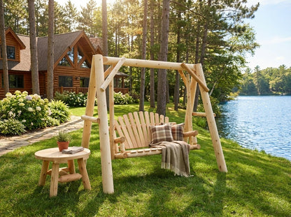 Handcrafted Patio Wooden Swing