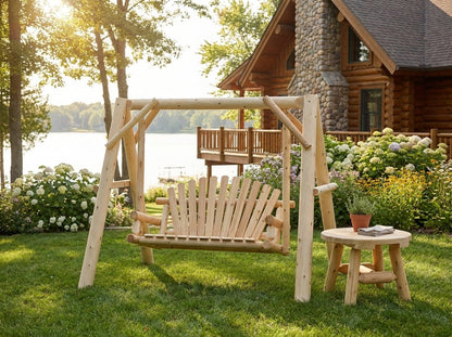 Handcrafted Patio Wooden Swing