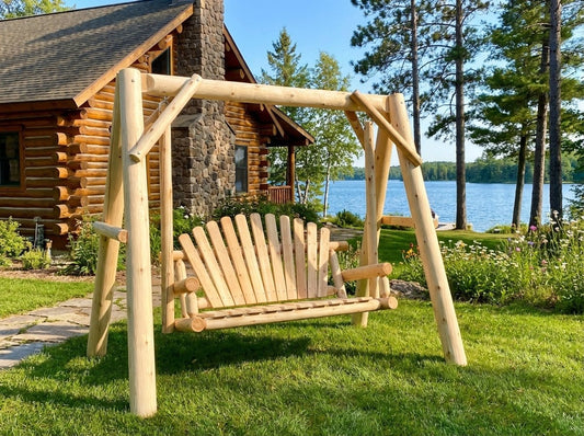 Handcrafted Patio Wooden Swing