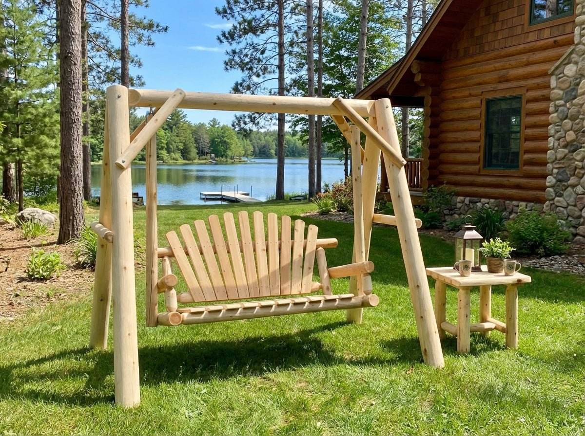 Handcrafted Patio Wooden Swing