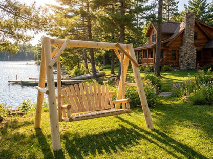 Handcrafted Patio Wooden Swing