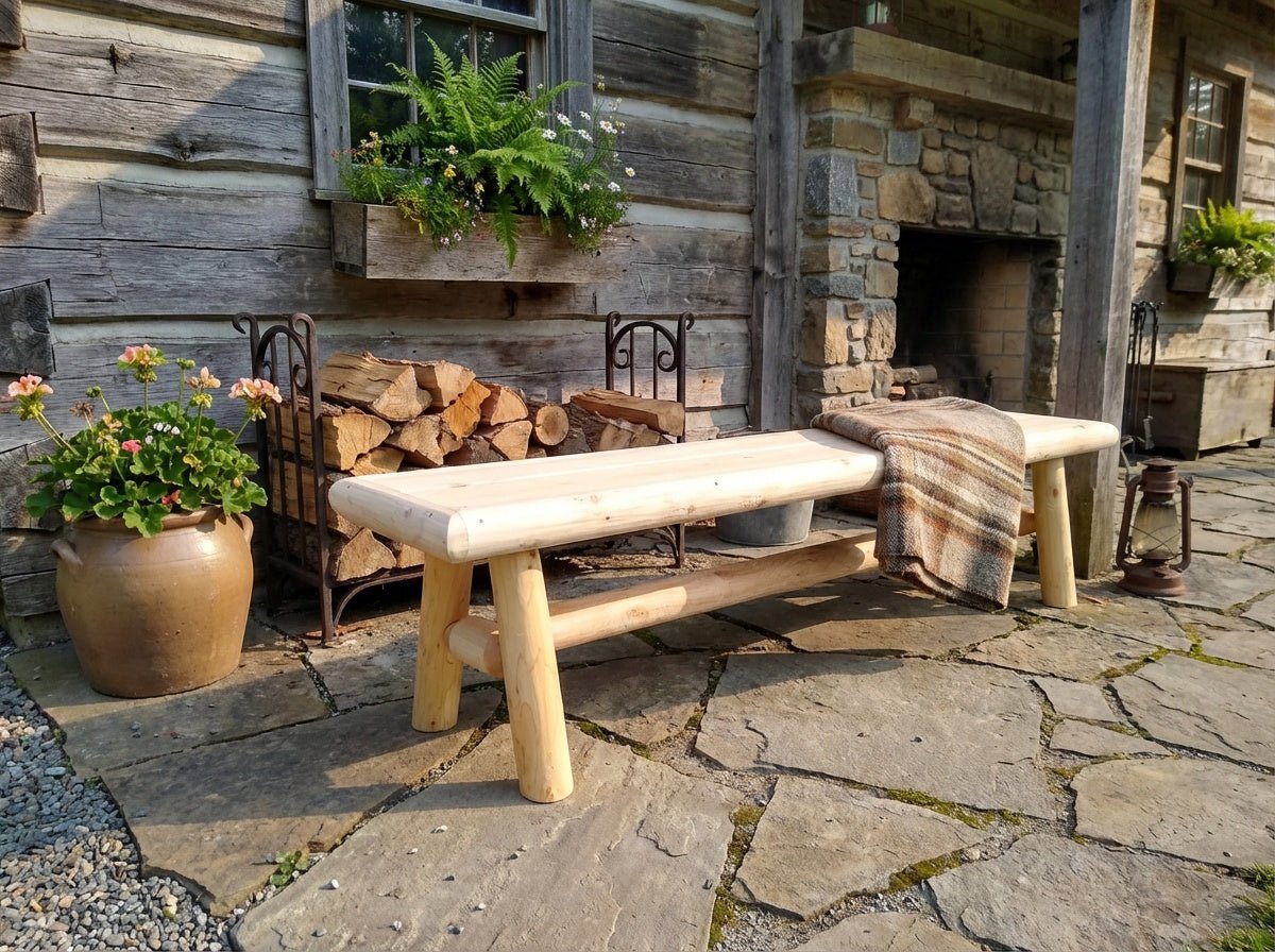 Handmade Solid Wooden Bench