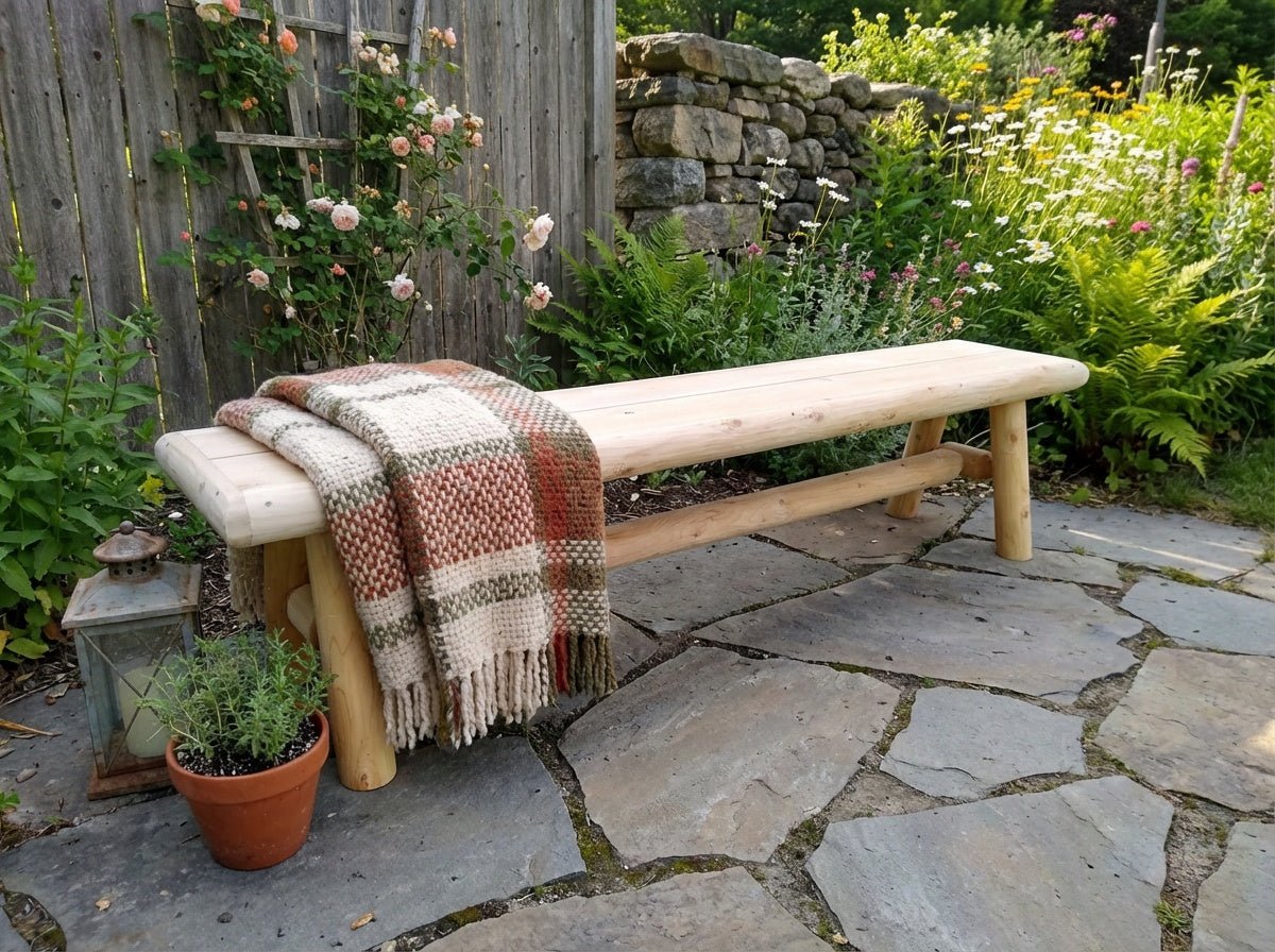 Handmade Solid Wooden Bench