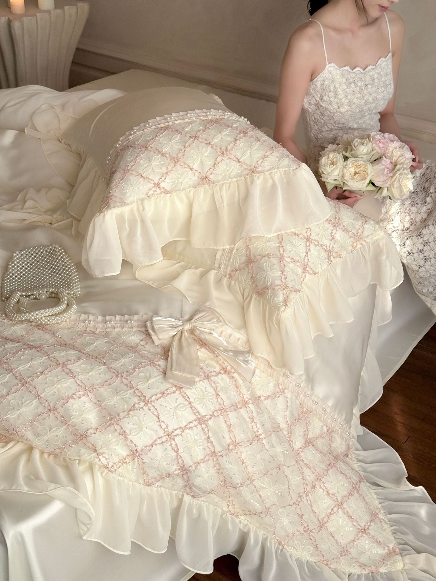 Haute Pearl TENCEL™ Bedding Set / Blush Romance