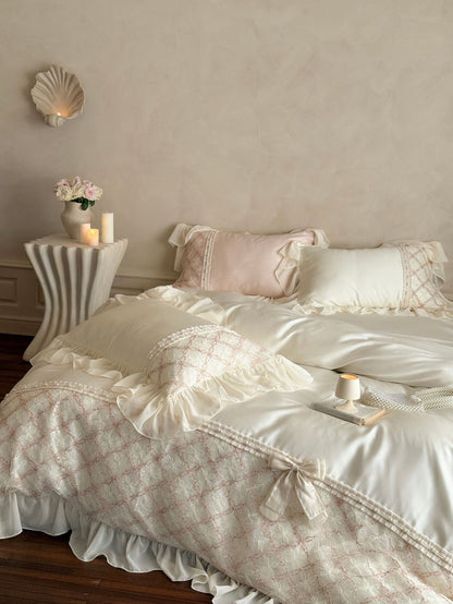 Haute Pearl TENCEL™ Bedding Set / White Romance