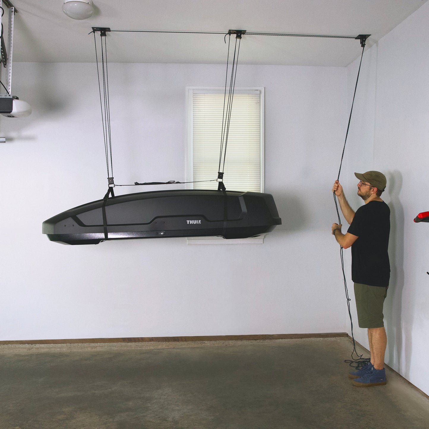 MaxAssist Cargo Box Hoist | Holds up to 150 lbs | Up to 18' Lift