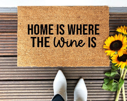 Home Is Where The Wine Is Doormat
