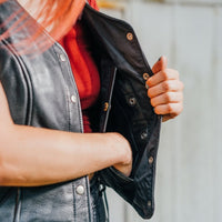 Honey Badger Women's Motorcycle Leather Vest