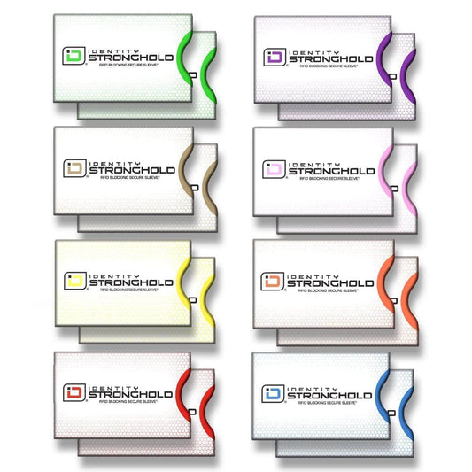 RFID Blocking Honeycomb Design Credit Card Sleeves - 16 Pack