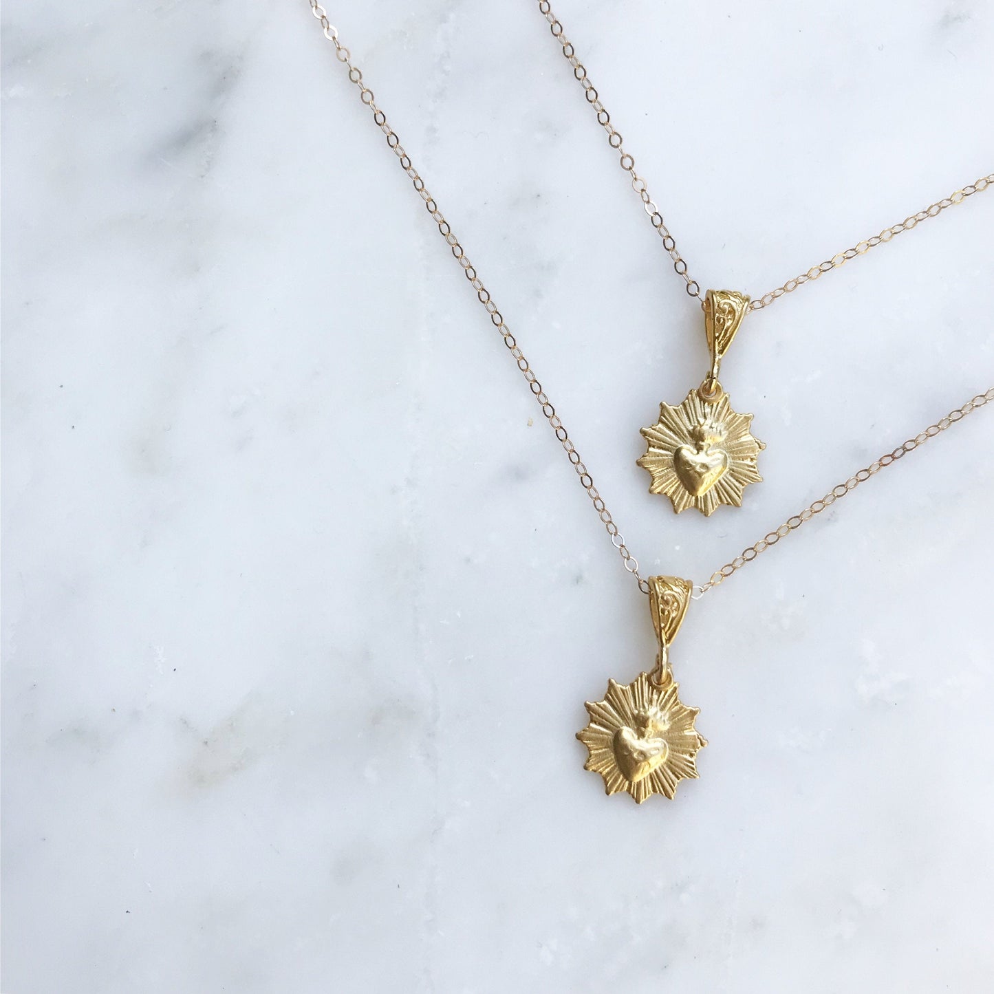 Most Sacred Heart Scalloped Necklace
