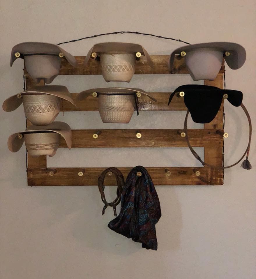 The 9-Hatter: Horizontal Wall-Hanging Western Organization