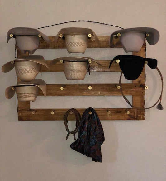 The 9-Hatter: Horizontal Wall-Hanging Western Organization