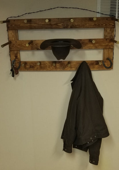 The 6-Hatter: Horizontal Wall-Hanging Western Organization