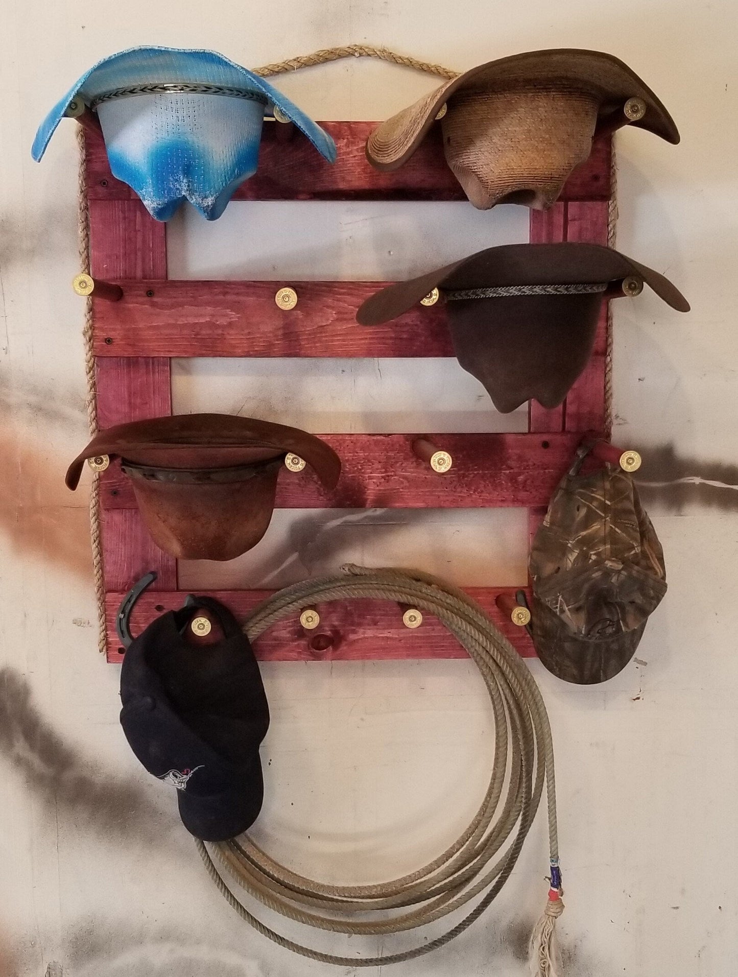 The 6-Hatter: Vertical Wall-Hanging Western Organization