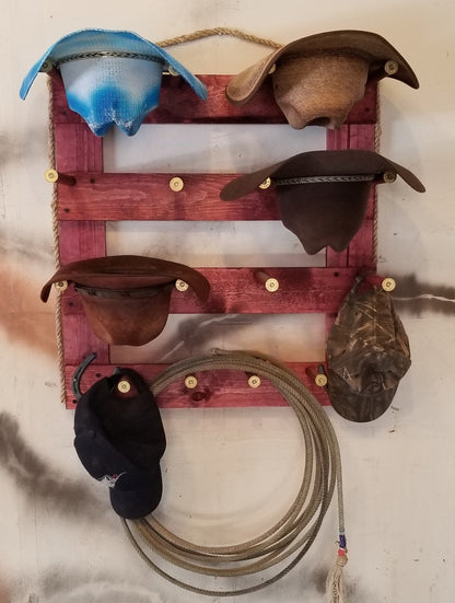 The 6-Hatter: Vertical Wall-Hanging Western Organization