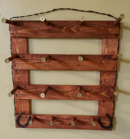 The 6-Hatter: Vertical Wall-Hanging Western Organization