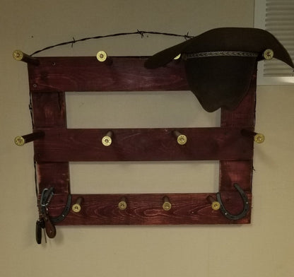 The 4-Hatter: Horizontal Wall-Hanging Western Organization
