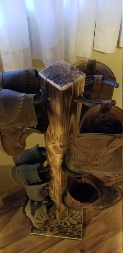 The Grand Commander: 6 Pair Cowboy Boot Floor Stand