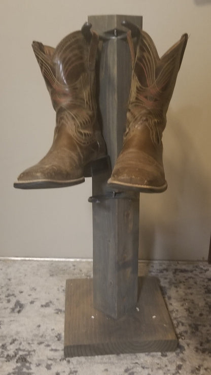 The Floor Commander: 4 Pair Cowboy Boot Floor Stand