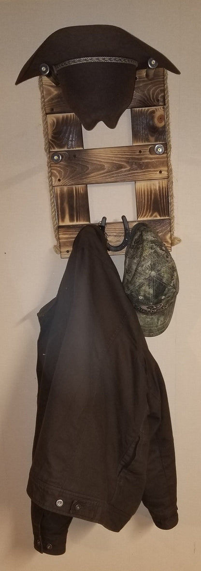 The 2-Hatter: Vertical Wall-Hanging Western Organization