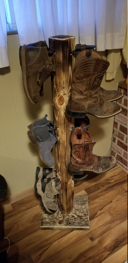 The Grand Commander: 6 Pair Cowboy Boot Floor Stand