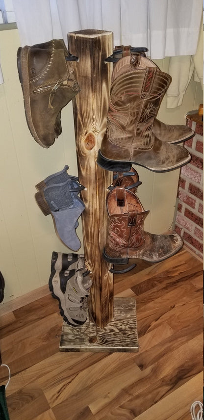 The Grand Commander: 6 Pair Cowboy Boot Floor Stand