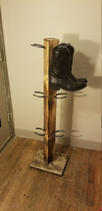 The Grand Commander: 6 Pair Cowboy Boot Floor Stand