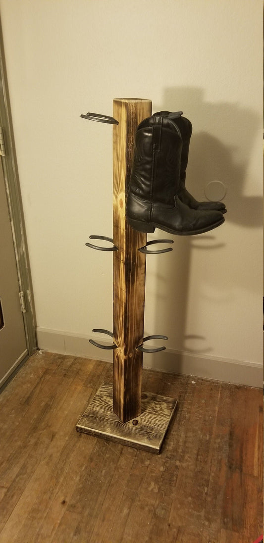 The Grand Commander: 6 Pair Cowboy Boot Floor Stand