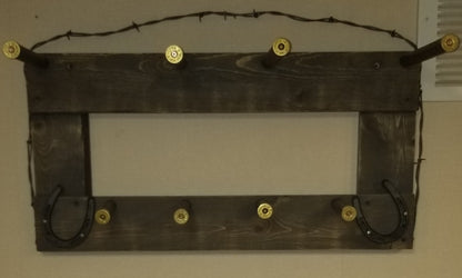 2 Cowboy Hat Rack Horizontal | Cowboy Hat Holder |  Rustic Western Hat Display | Handcrafted Wooden Organizer | Space-Saving Home Decor | Made in USA