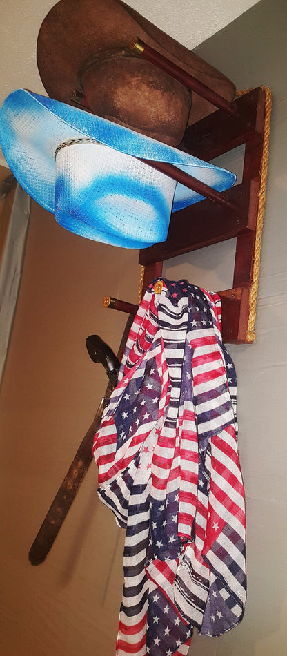 The 2-Hatter: Vertical Wall-Hanging Western Organization