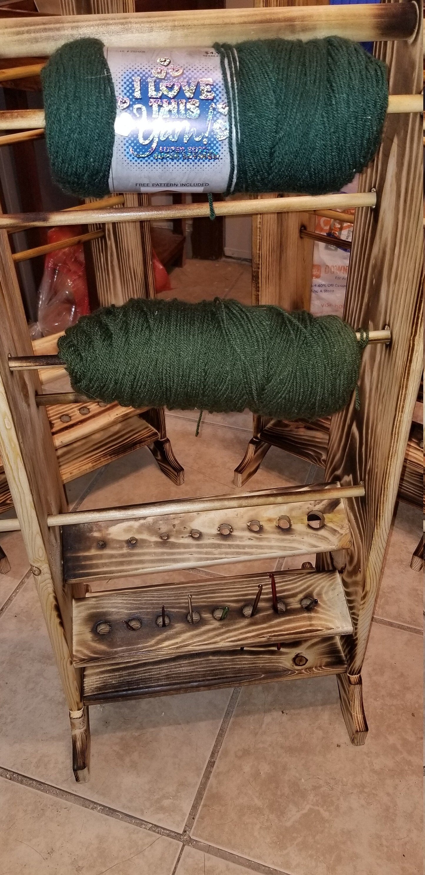 The Artisan’s Station: 5 Skein Yarn Holder & Organizer