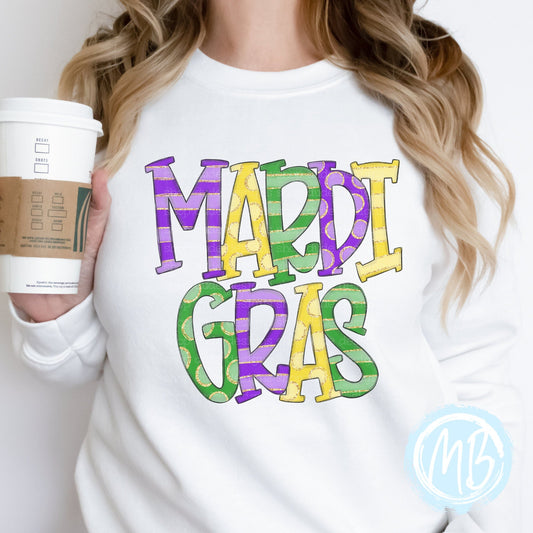 Mardi Gras Youth & Adult Sweatshirt