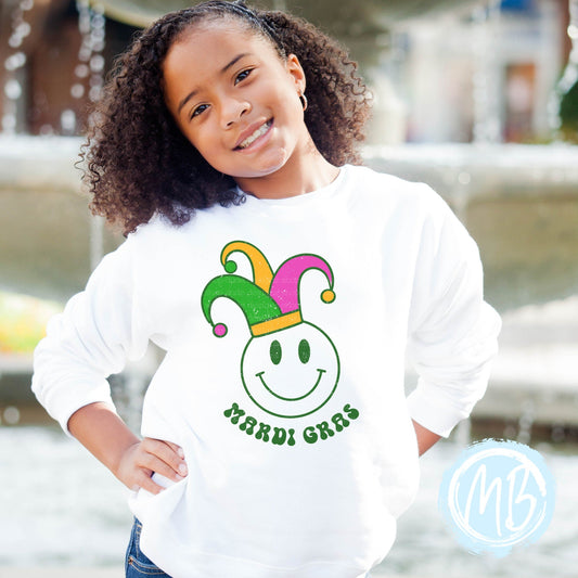 Mardi Smiley Toddler Sweatshirt
