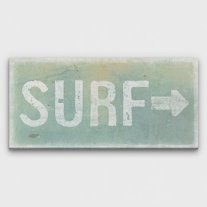 Distressed Surf Sign - Surf Shack Canvas Sign
