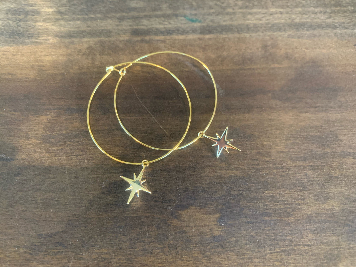 starburst hoop earrings