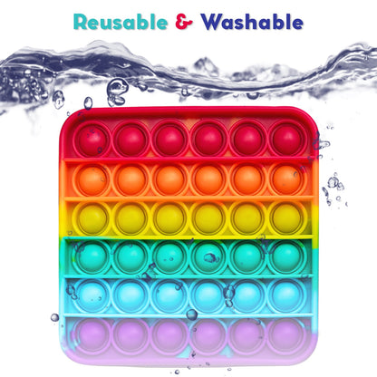 4 Extra Rainbow Fidget Mats (The Fidget Game: Sight Words)