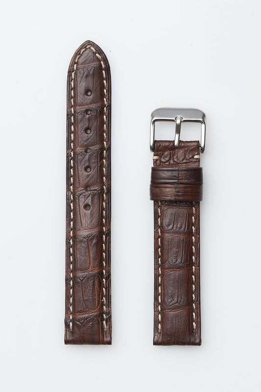 Brown Genuine Matte Caiman Crocodile | h2012