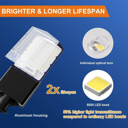 1400W solar street light with pole -30,000lumens