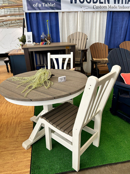 Outdoor Modern FanBack Dining Chair - HDPE - All-Weather