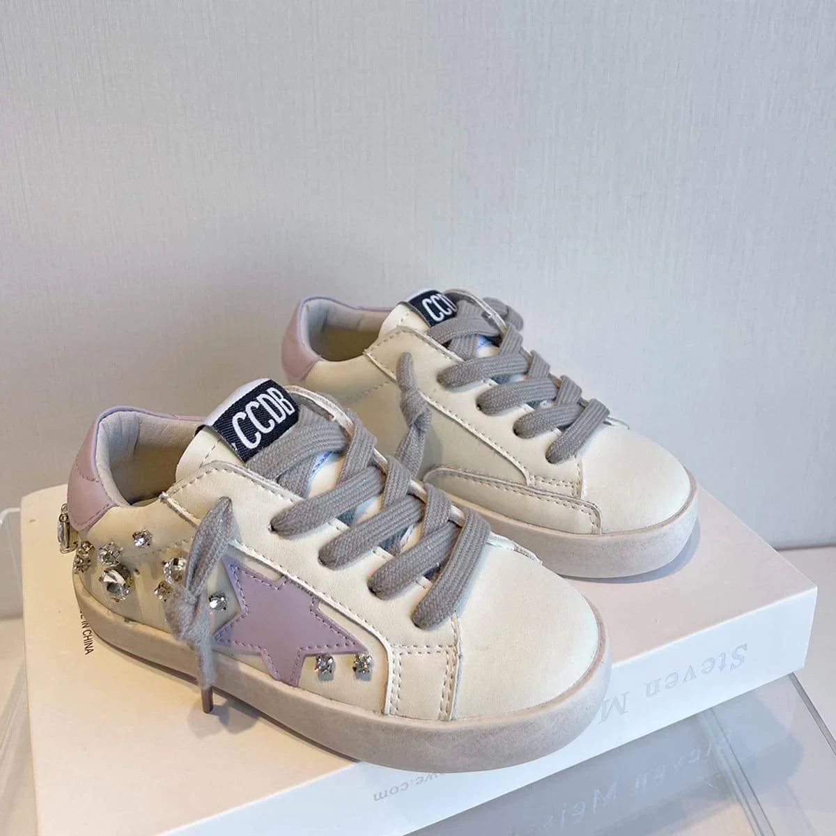 Purple Star Bling Sneakers