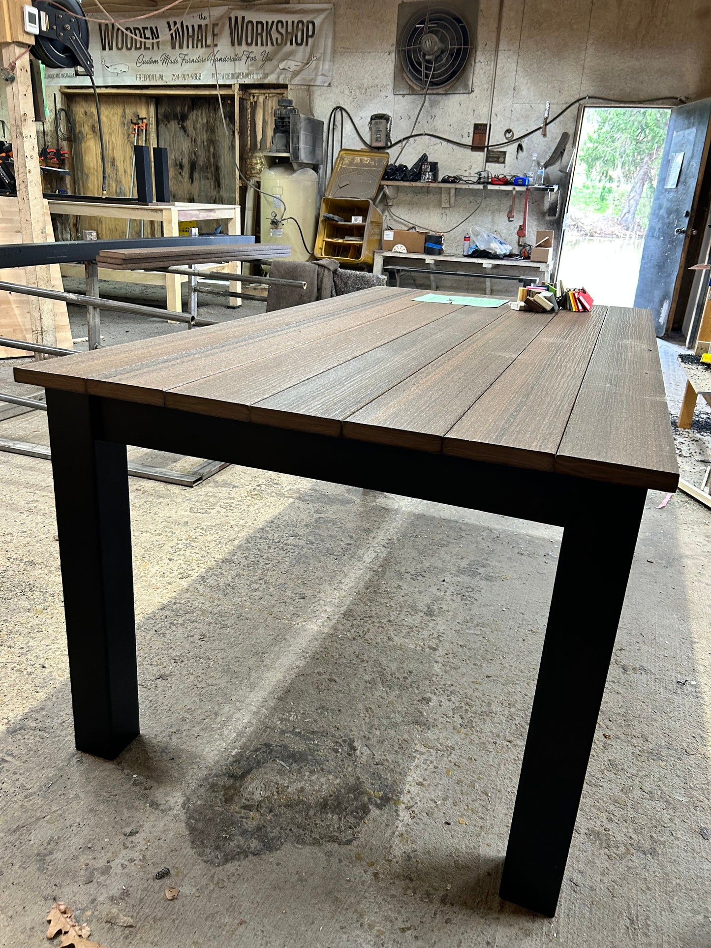 Post Leg Outdoor Counter Height Table