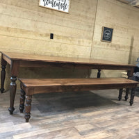 Thin Spindle Leg Bench