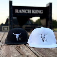 Cow Skull Flat Bill White