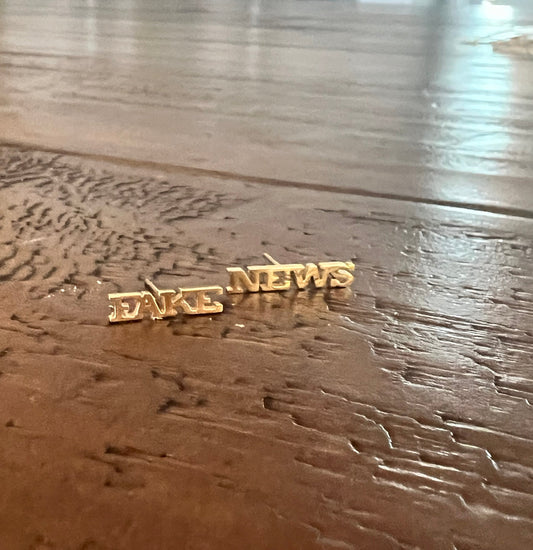 Fake News Stud Earrings