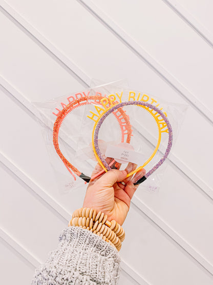 Happy Birthday Headband Set
