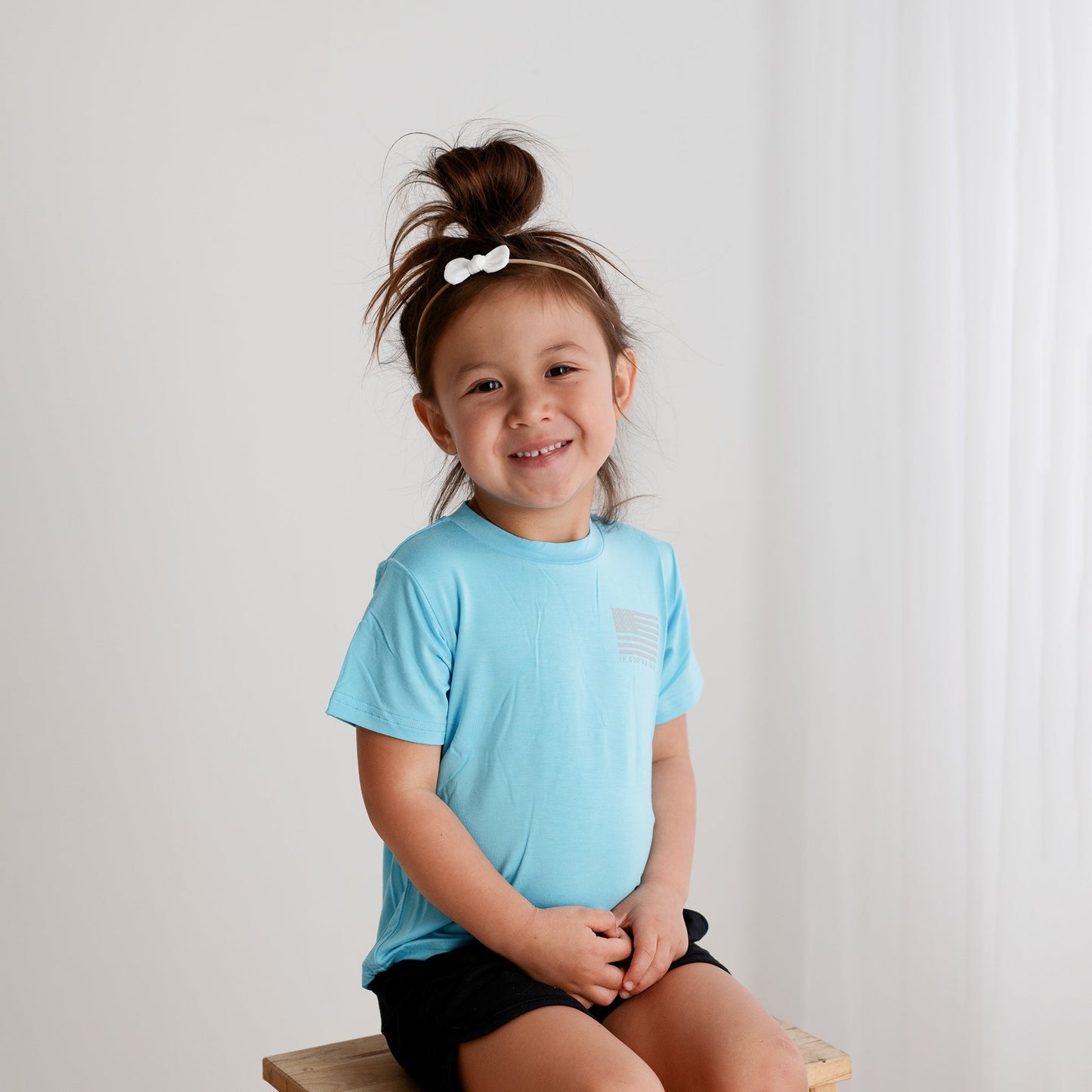 Apostle Living Kid’s “In God We Trust” Tee – Premium Bamboo Christian Shirt