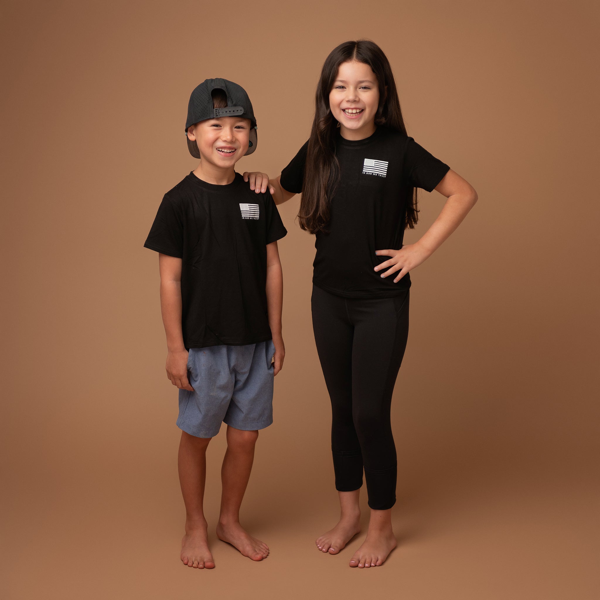 Apostle Living Kid’s “In God We Trust” Tee – Premium Bamboo Christian Shirt