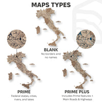 Wooden Map of Italy – Terra